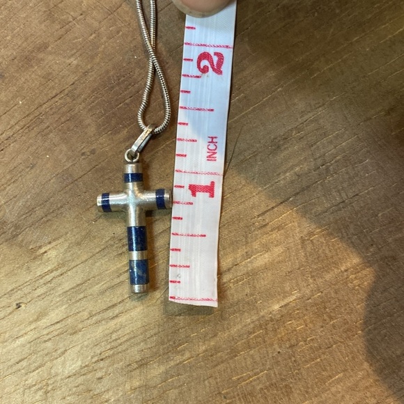 🇮🇹 sterling Silver and stone cross - Picture 12 of 12